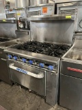 Imperial 6 Burner Gas  & Overshelf Range w/Oven Below