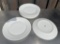 Vertex White Round Porcelain Restaurant Plates
