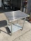 30” x 24” S.S Worktop Table w/ Galvanized Bottom Shelf