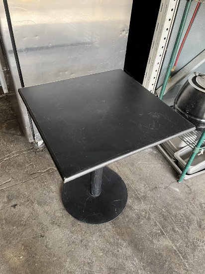 Black Square Outdoor Patio Tables