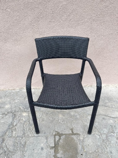 Black Woven Patio Chairs