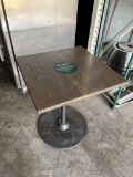 Dark Square Dinning Tables