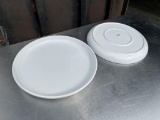 Vertex White Round Porcelain Restaurant Plates