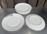 Vertex White Round Porcelain Restaurant Plates