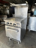Atosa 24” Gas Griddle w/ Oven Below & Overshelf