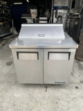 True 36” Refrigerated Sandwich Prep Table