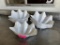 Lot of Pearl Colored Plastic Display Plates