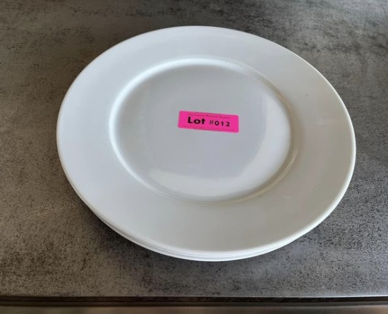 Vertex 12” Ceramic White Dinning Plates