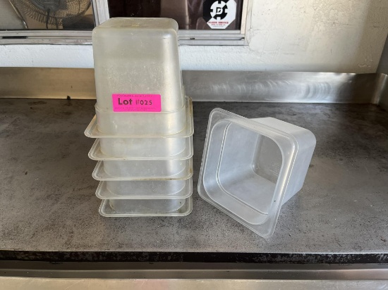 Cambro 1/6” x 6” Deep Polycarbonate Food Storage Containers