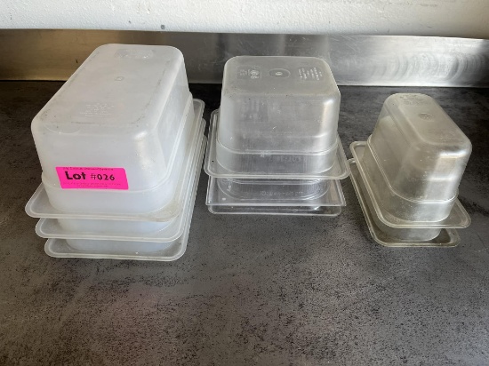 Lot of Misc. Size Polycarbonate Food Storage Containers