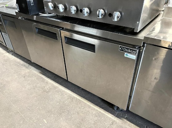 Dukers 60" 2 Door Worktop Refrigerator
