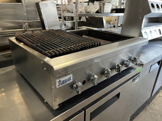 Royal 36” Countertop Gas Charbroiler  (As is, As shown)