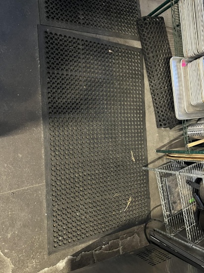 Black Kitchen Rubber Mats