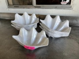 Lot of Pearl Colored Plastic Display Plates