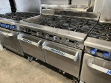 Imperial 48” Combination Range 6 Burners, 12” Griddle & 2 Ovens Below (No bottom covers provided)