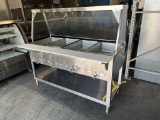 Duke 55 3/4 Well Gas Steam Table w/Sneeze Guard