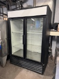 True 2 Glass Door Merchandiser, Refrigerator