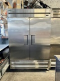 True 2 Door Reach In Freezer w/S.S Interior & Digital Thermostat