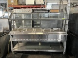 Duke Aerohot 5 Compartment Gas Steam Table w/Glass Sneeze Gaurd