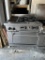 American Range 4 Burner Gas Range w/12” Charbroiler & Oven Below