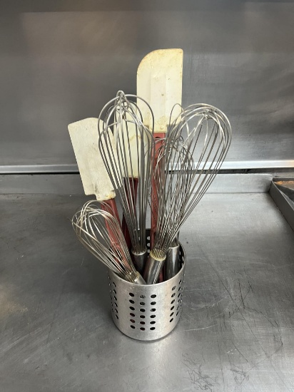 Lot of Whisks & Spatulas