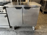 Beverage Air 36” 2 Door Worktop Freezer