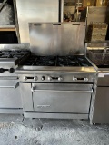American Range 6 Burner Gas Range w/Oven Below