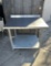 36” x 30” S.S Worktable w/Galvanized Bottom Shelf & Backsplash
