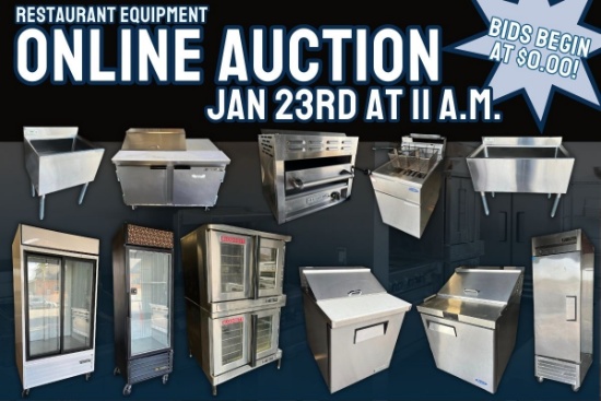 January Auction Restaurant Equipment