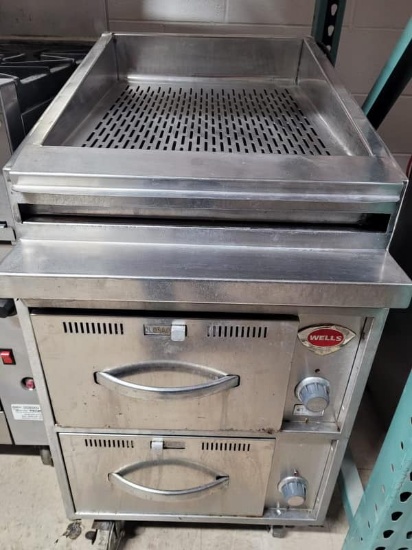 Wells 2 Drawer Hot Dog Bun Warmer
