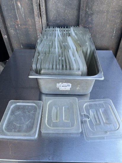 Lot of Cambro 1/6 Size Food Storage Lids