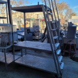 Custom Made Storage Shelves w/Ladder