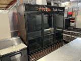True 3 Glass Door Flower Refrigerator (NO SHELVING) Floral