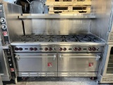 LIKE NEW Wolf 12 Burner Gas Range w/2 Ovens Below