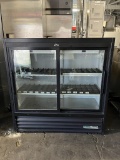 True 2 Glass Sliding Door Refrigerator Low Profile