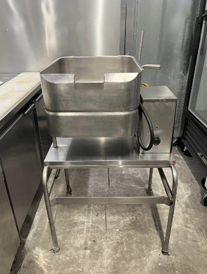 Groen TD/FPC 10 gal. Countertop Tilt Skillet - Polished Pan