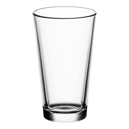 Acopa Select 16 oz. Customizable Rim Tempered Mixing Glass / Pint Glass