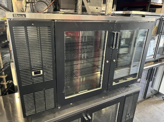 Perlick 2 Glass Door 60” Back Bar Cooler