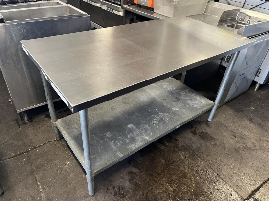 60" x 30" Worktop Table w/Bottom Shelf