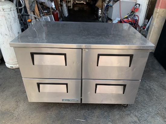True 48" 4 Drawer FREEZER Worktop