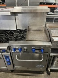 Castle Combination Gas Range 18” Griddle, 2 Burner  & Oven Below