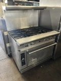 American Range 4 Burner Gas Stove w/Convection Oven Below