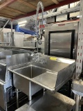 Blue Air Prep Sink w/Faucet and Hand Sprayer