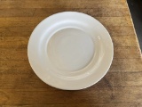 11.25” White Round Ceramic Dining Plates