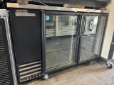 True 2 Glass Door 59” Back Bar Cooler