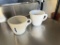 Lot of Small White Mugs