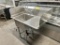 Blue Air Prep Sink w/Hand Sprayer 39” W x 24” D x 45” H w/ 18” x 18” Basins