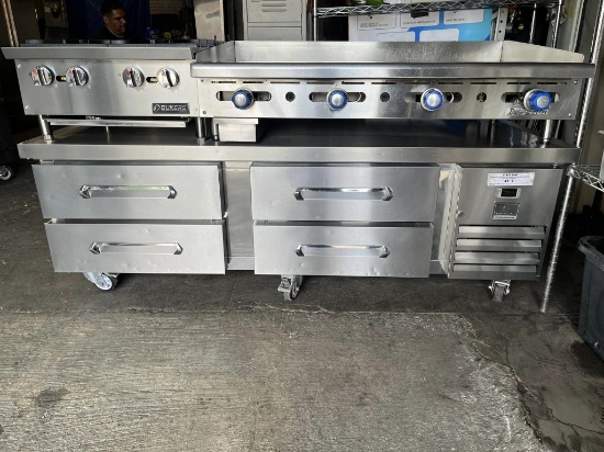 Kelvinator 74" 4 Drawer Refrigerated Chef Base