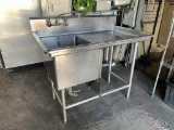 ALL STL STL 48” w x 30” d x 43 1/2 h - Single Compartment Sink w/18” x 24” basin