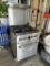 LIKE NEW Kintera 4 Burner Gas Range w/Oven Below & Overshelf